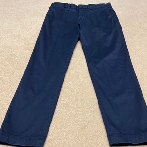 Banana republic mason athletic tapered fit pants in navy blue